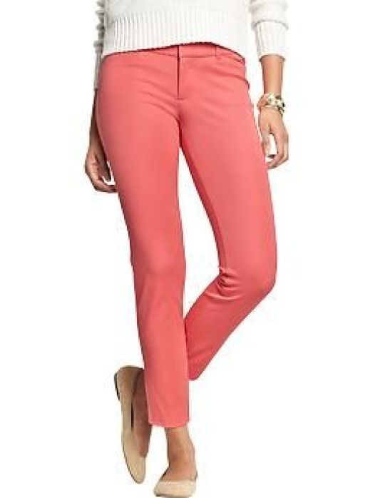 Old Navy Pixie Ankle Coral 'Tropics' Pants- $25